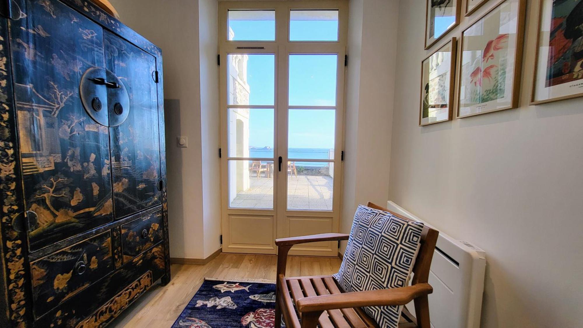 Vue Pleine Mer A La Perle Marine - La Terrasse دينار المظهر الخارجي الصورة